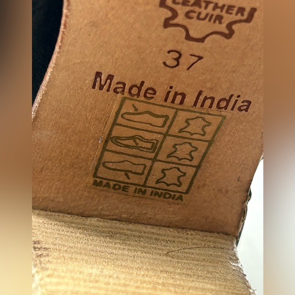 Free people Clearwater sandal peep toe black bootie size 37 (6.5) - Picture 7 of 8